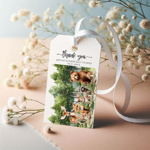Waldtiere-Abenteuer-Dankeschön Geschenkanhänger