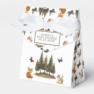 Waldtiere Aquarell Baby Shower Geschenkschachtel