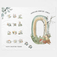 Waldtiere | Baby Milestone Blanket