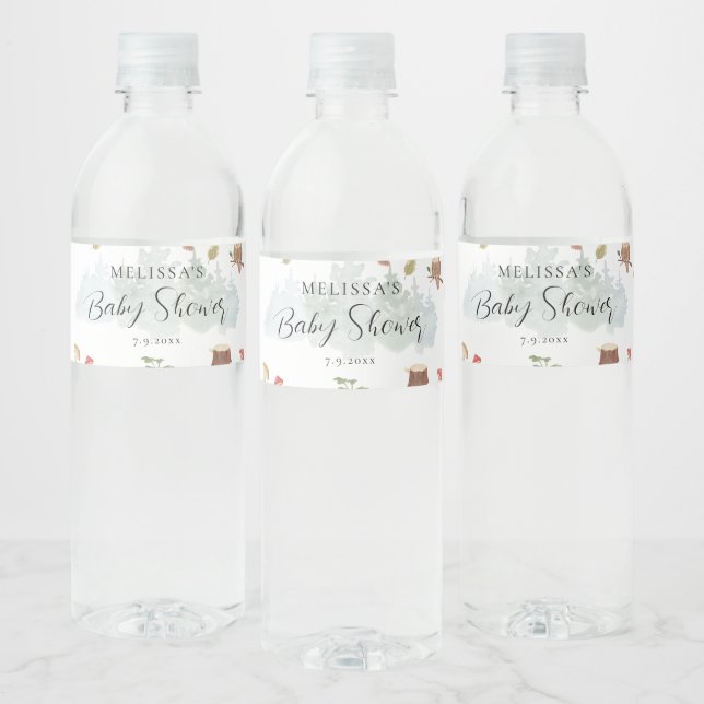 Waldtiere Baby Shower (Flaschen)