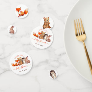 Waldtiere Baby Shower Fuchs Bär Hase Skript Konfetti