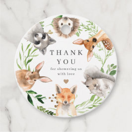 Waldtiere Baby Shower Geschenkanhänger | Geschenka