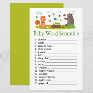 Waldtiere Baby Word Rührei