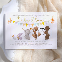 Waldtiere Band Parade Neutral Baby Shower