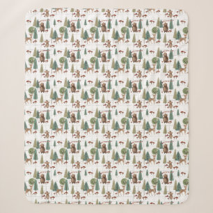 Waldtiere Bären und Maus Sherpadecke