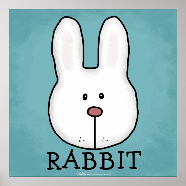 Waldtiere - beste Waldfreunde - RABBIT Poster (Vorne)