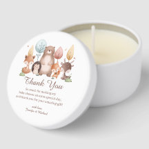 Waldtiere Danke Baby Shower