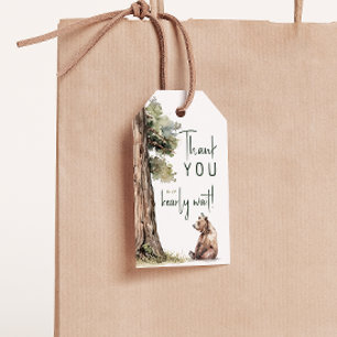 Waldtiere, die wir vorher abwarten können. Danke Geschenkanhänger