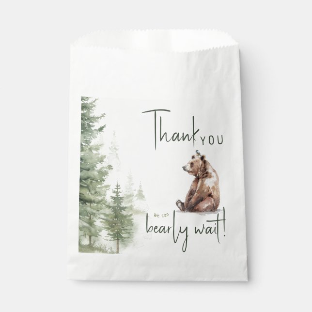Waldtiere, die wir vorher abwarten können. Danke Geschenktütchen (Vorderseite)