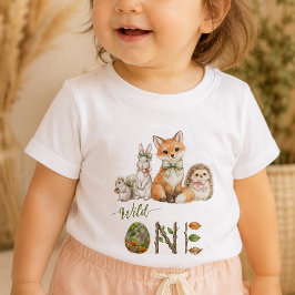 Waldtiere Ein Baby 1. Geburtstags-Shirt  T-shirt