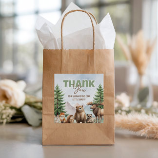 Waldtiere Favor Danke-Tag Geschenkanhänger
