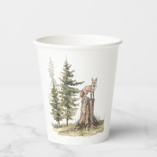 Waldtiere   Fox Baby Shower Pappbecher