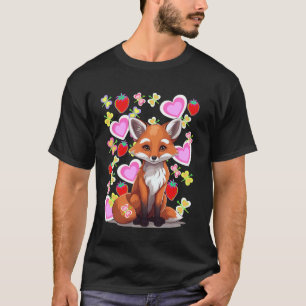 Waldtiere Fuchs Füchse Erdbeeren Sommer Füchse T-Shirt