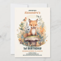 Waldtiere Grüne 1. Geburtstag