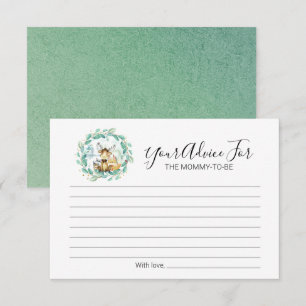 Waldtiere Grünpflanzen Kinderduschberatung Einladung