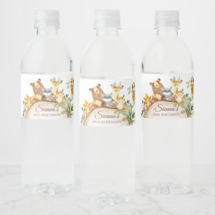 Waldtiere Grünpflanzen Kinderdusche 1. Geburtstag