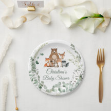 Waldtiere Grünpflanzen Kinderdusche