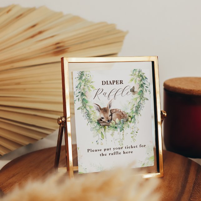 Waldtiere Grünpflanzen Kinderdusche Windeln Poster (Von Creator hochgeladen)