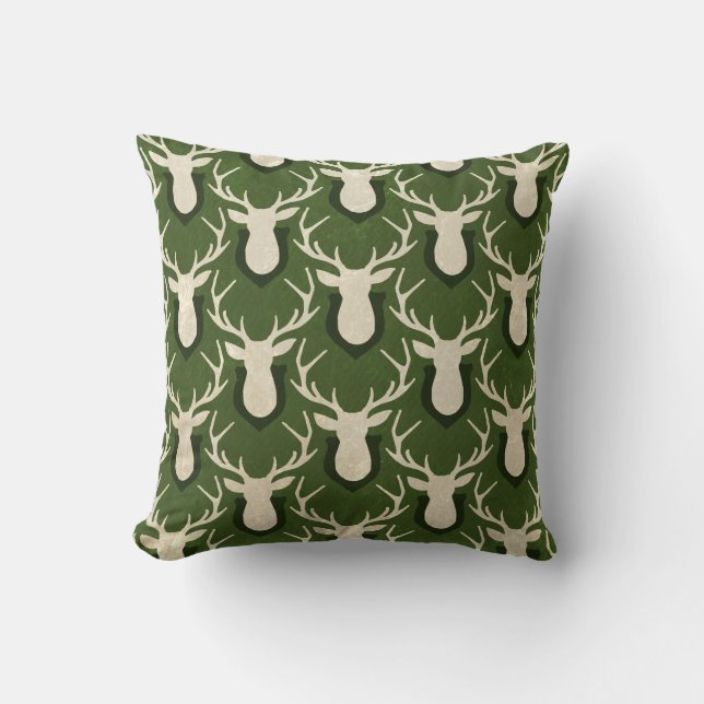 Waldtiere Hirsche Hirschkissen Kissen (Vorderseite)