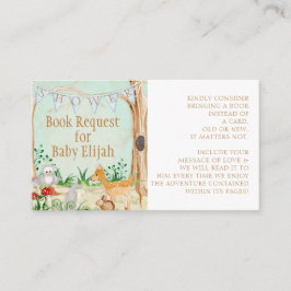 Waldtiere Hirschtierbuchanfrage Visitenkarte