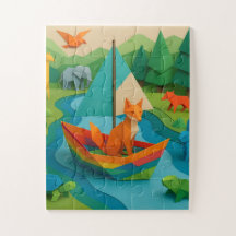 Waldtiere im Origami-Stil – Bunte Origami-Wildnis