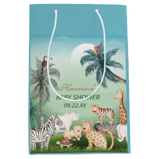 Waldtiere Jungle Greenery Kinderdusche Mittlere Geschenktüte