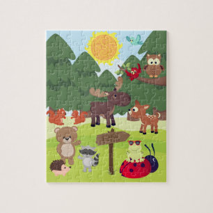 Waldtiere Kinder-Puzzle
