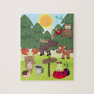 Waldtiere Kinder-Puzzle
