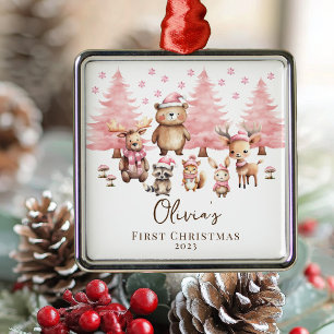 Waldtiere Kindermädchen Keepake Ornament Aus Metall