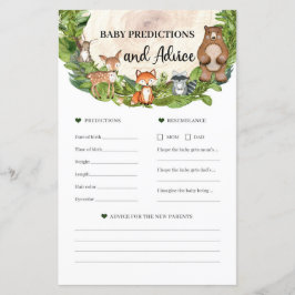 Waldtiere Kindervoraussagen und Ratschläge