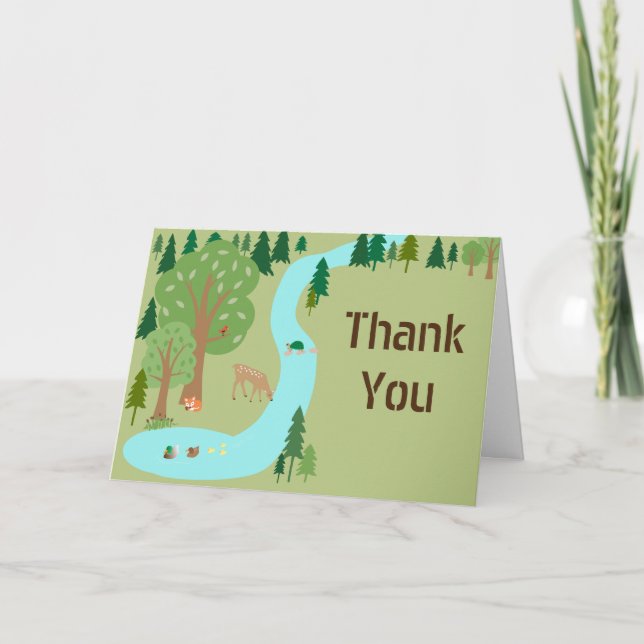 Waldtiere Landtiere Naturlandschaft Danke (Vorderseite)
