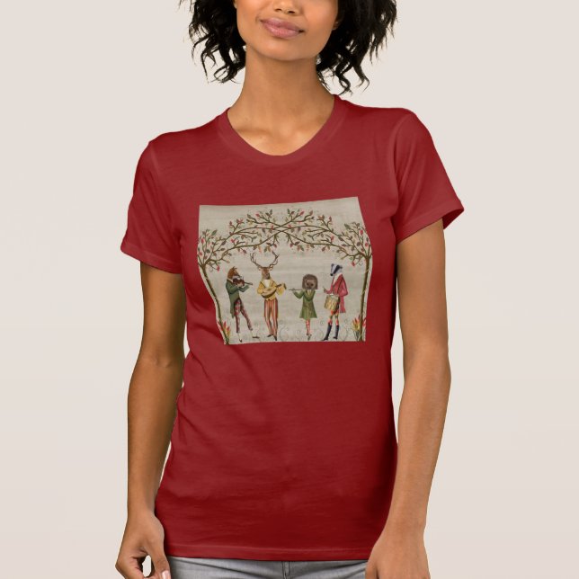 Waldtiere Minstrel Group T-Shirt (Vorderseite)