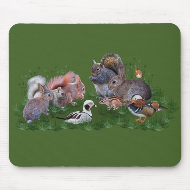 Waldtiere Mousemat Mousepad (Vorne)