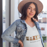 Waldtiere müssen T-Shirt<br><div class="desc">Niedliches Waldthema zum Shirt für Ihre Babydusche. Rustikale Darstellung von Waldtieren mit einem Text, der "Mami zu sein" sagt.</div>