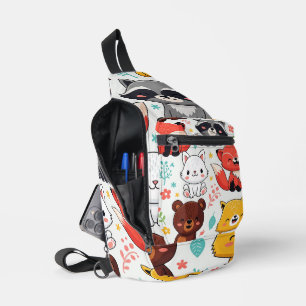 Waldtiere nahtlos crossbody bag