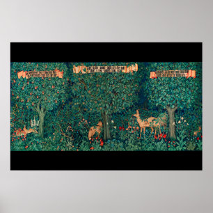 Waldtiere, nicht, W.Morris digitale Ausarbeitung Poster