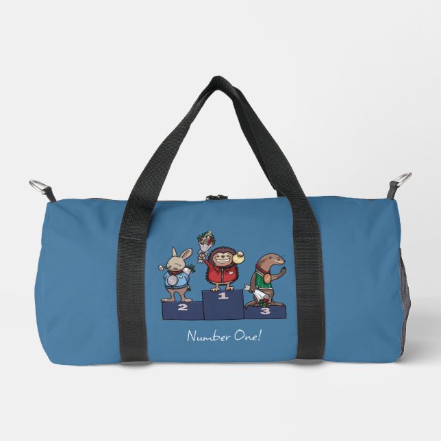 Waldtiere Nummer Eins! Geschenkpodest Kunst Duffle Bag (Vorderseite)