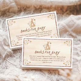 Waldtiere Rustikale Bücher für Baby Begleitkarte