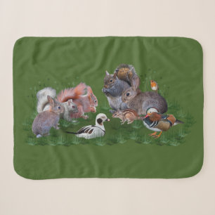 Waldtiere Sherpa Blanket Sherpadecke