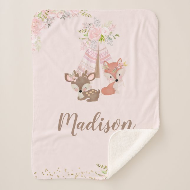 Waldtiere Sherpadecke (Vorderseite)