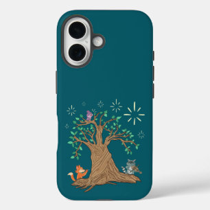 Waldtiere spielen Musik Volkskunst aus dem Wald iPhone 16 Hülle