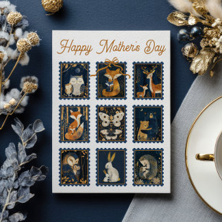 Waldtiere Stempel-Set Alles Gute zum Muttertag Karte