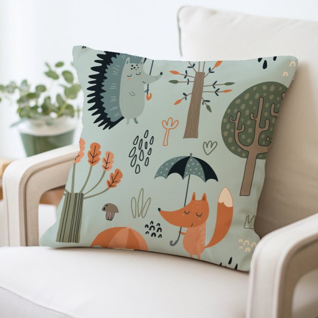 Waldtiere Tiere Kreaturen Kinder Kinderzimmer Kissen (Von Creator hochgeladen)