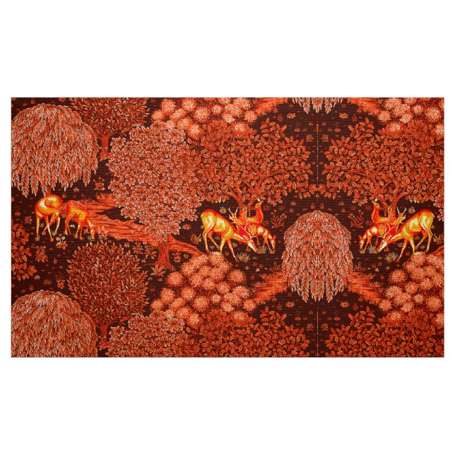 WALDTIERE, TIERE MIT BROOK-Gelb Stoff (Fat Quarter (45,7 x 55,9 cm))