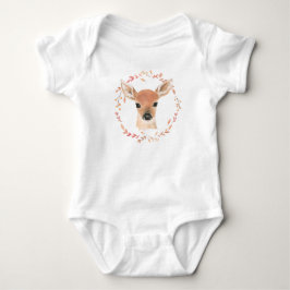 Waldtiere Tiere Wasserfarbe Minimalistisch Baby Strampler