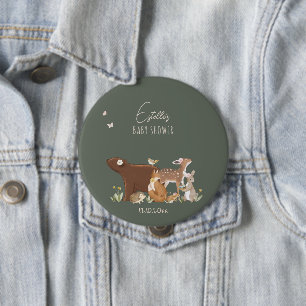 Waldtiere Wald Freunde Baby Shower Button