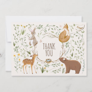 Waldtiere Wald Freunde Baby Shower Einladung