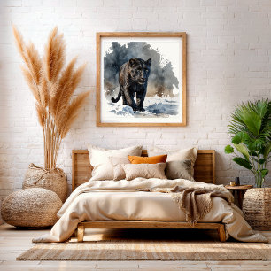 Waldtiere Wald Wandkunst Tiger Poster