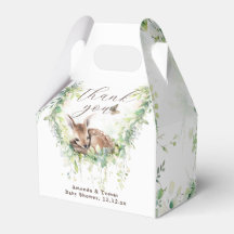 Waldtiere Waldgrün Baby Boy Dusche