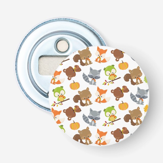 Waldtiere, Waldtiere, Falltiere Flaschenöffner (Vorderseite)